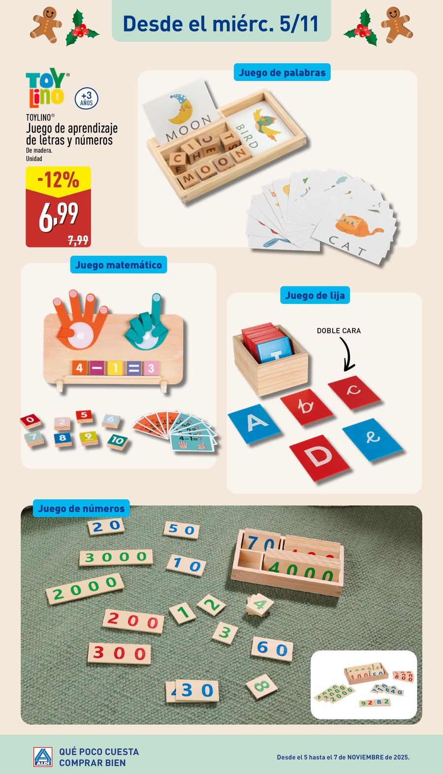 Offres ALDI Espagne de 5 novembre à 5 décembre 2025 Brochure d'offres spéciales sur les jouets