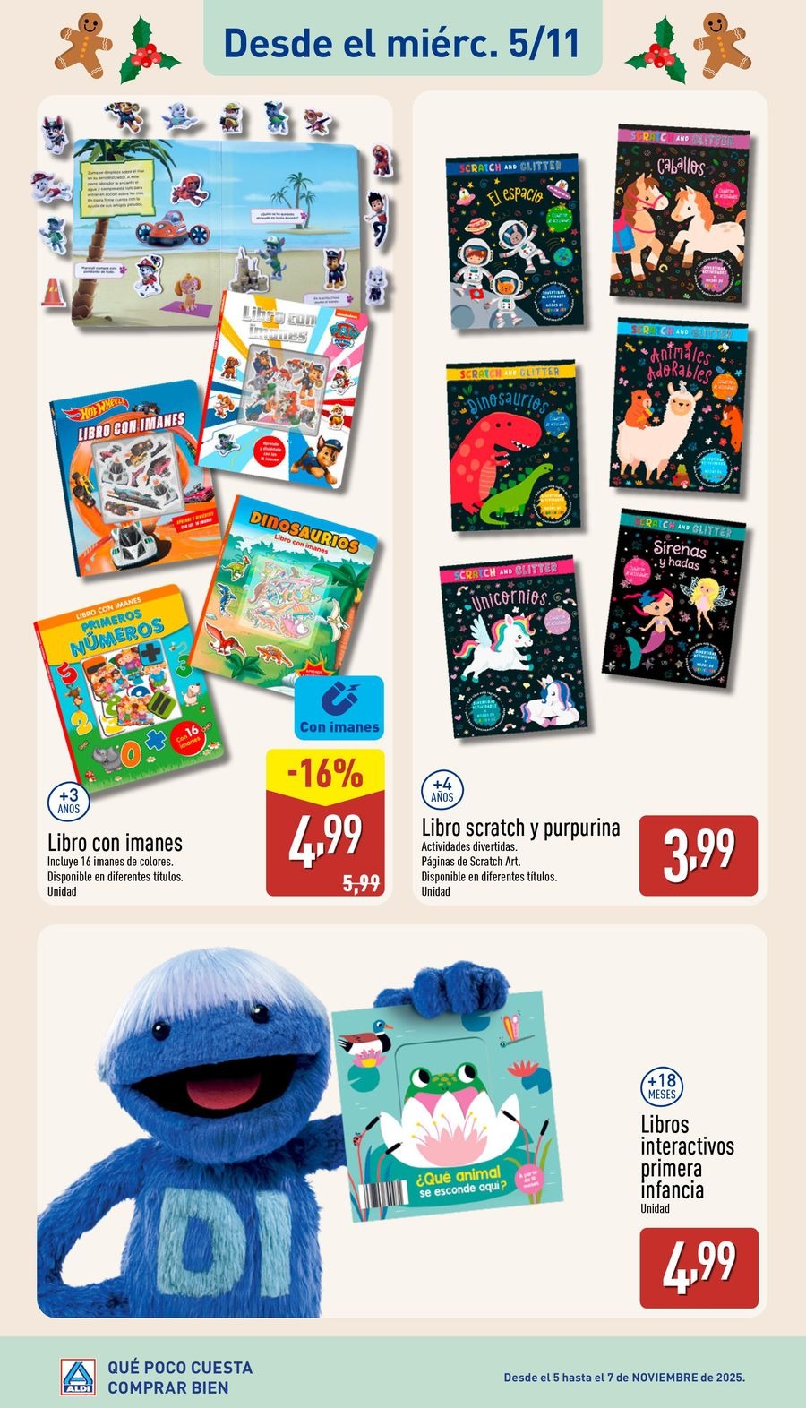 Offres ALDI Espagne de 5 novembre à 5 décembre 2025 Brochure d'offres spéciales sur les jouets