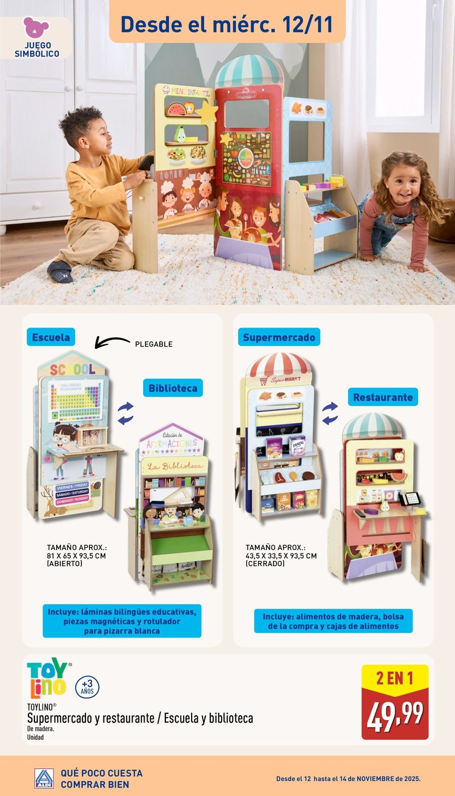 Offres ALDI Espagne de 5 novembre à 5 décembre 2025 Brochure d'offres spéciales sur les jouets