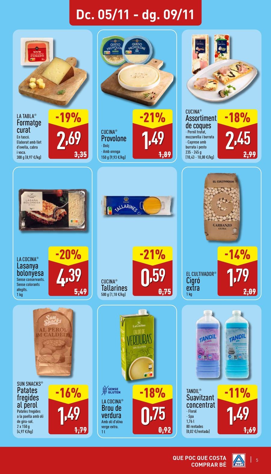 Ofertas de ALDI España de 5 a 9 noviembre 2025 Folleto de ofertas OBRIM
