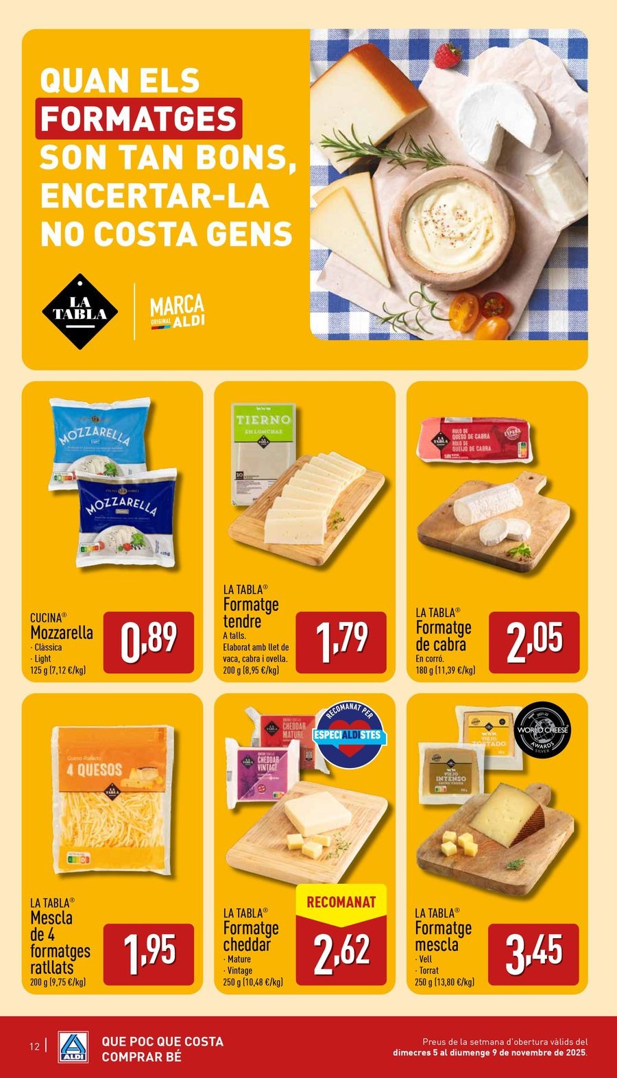 Ofertas de ALDI España de 5 a 9 noviembre 2025 Folleto de ofertas OBRIM