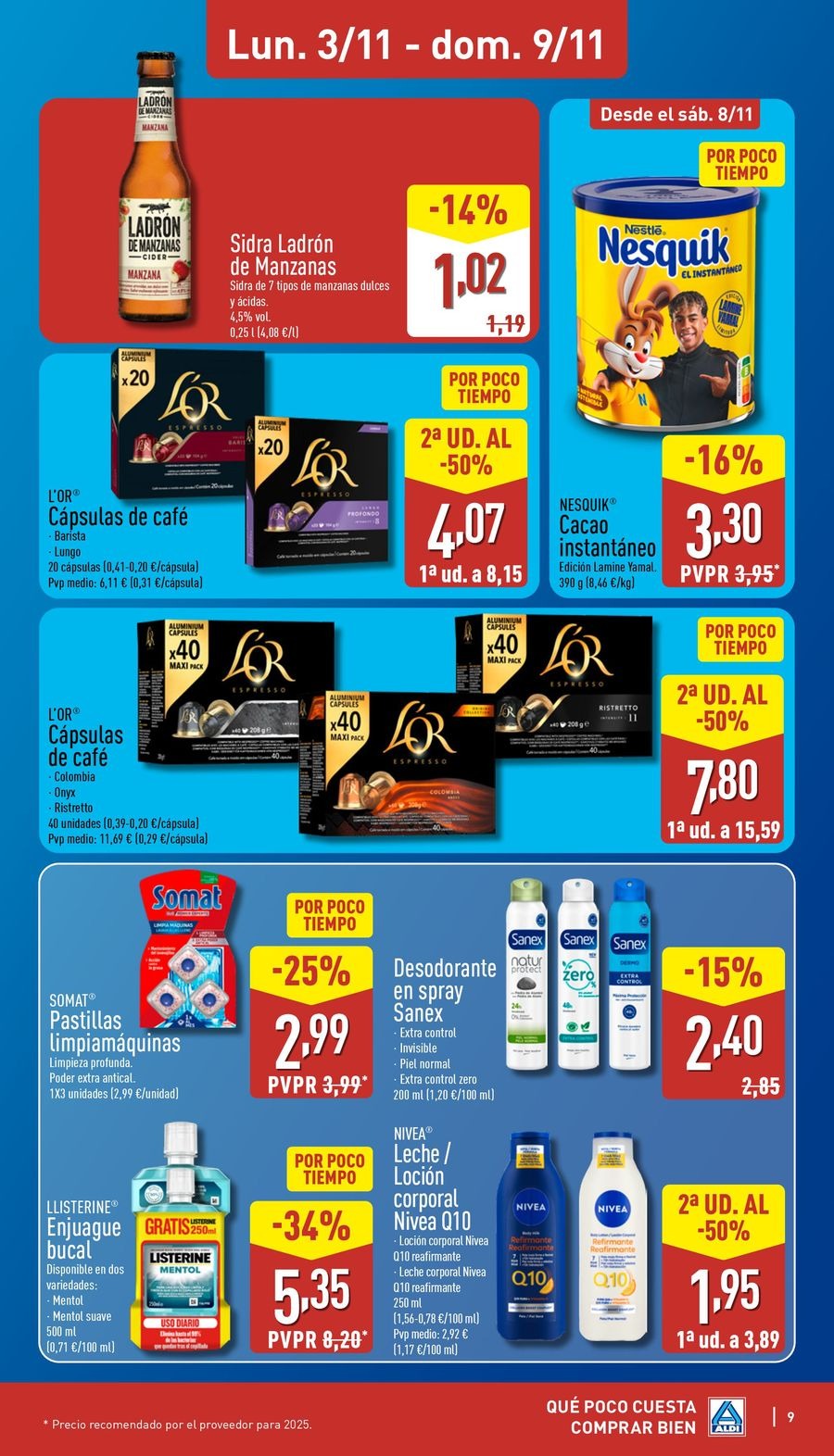 Offres ALDI Espagne de 3 à 9 novembre 2025 Brochure des offres Buy Well