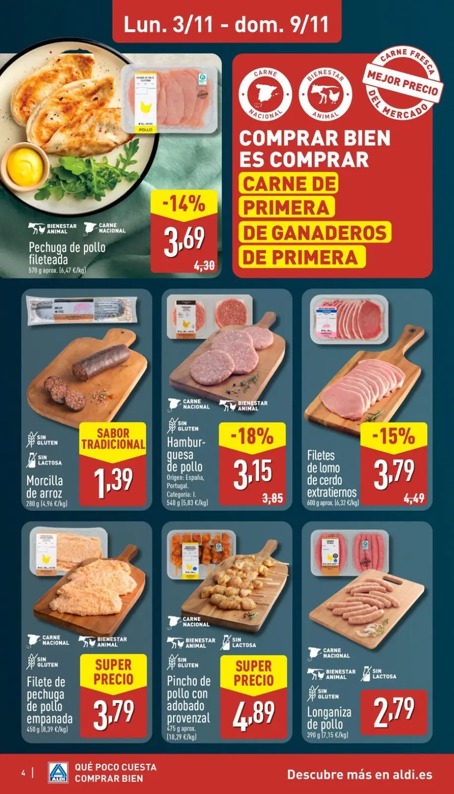Page 4 dans Brochure des offres Buy Well chez ALDI Espagne