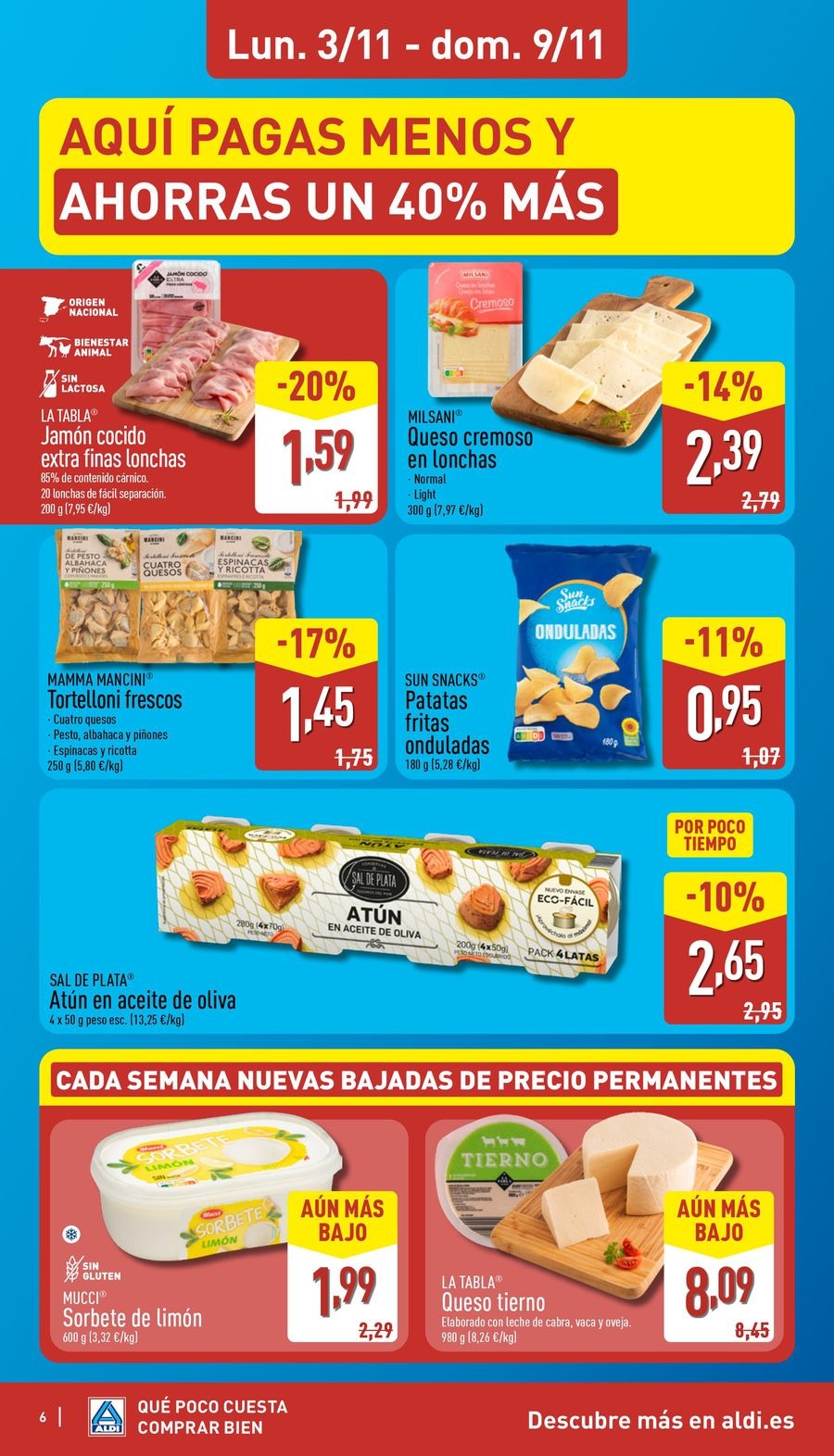 Offres ALDI Espagne de 3 à 9 novembre 2025 Brochure des offres Buy Well