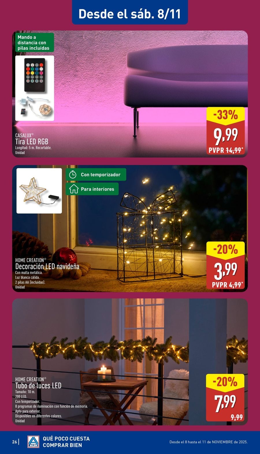 Offres ALDI Espagne de 3 à 9 novembre 2025 Brochure des offres Buy Well