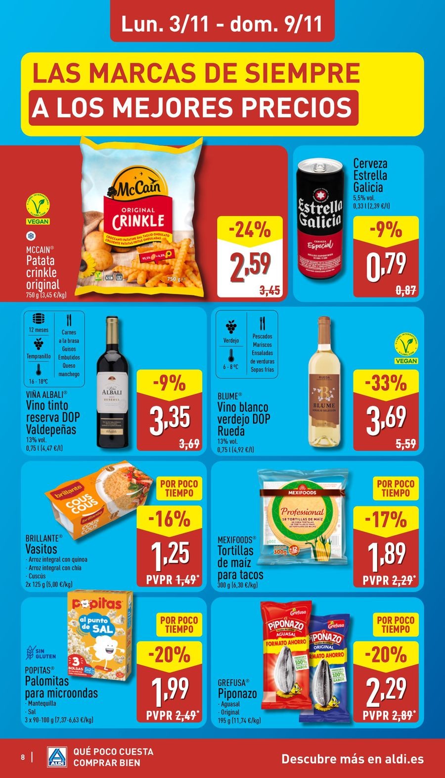 Offres ALDI Espagne de 3 à 9 novembre 2025 Brochure des offres Buy Well