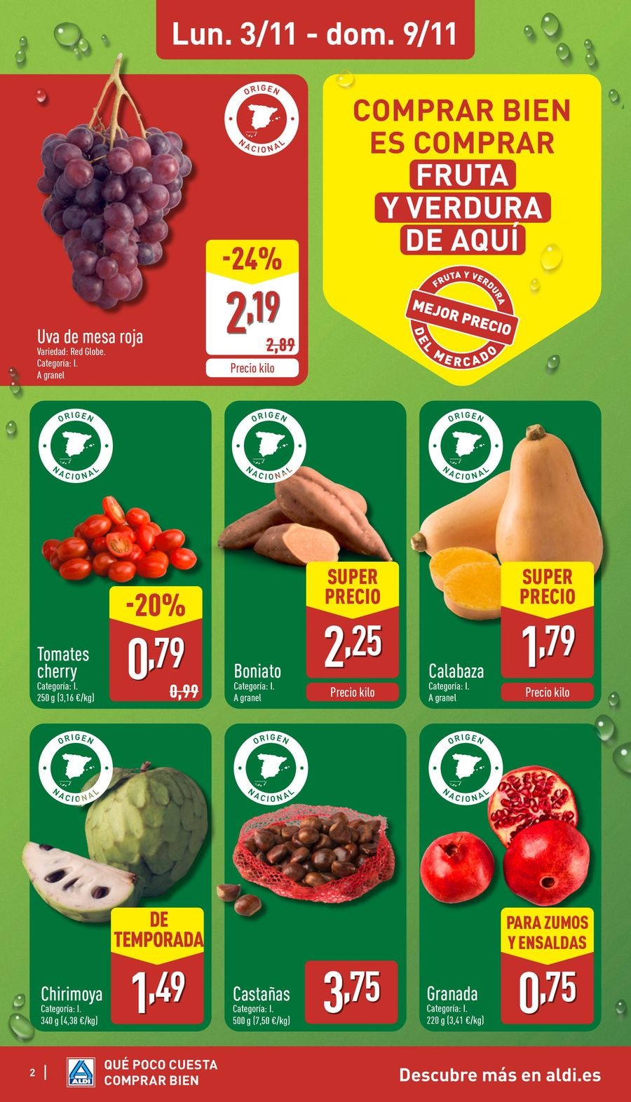 Offres ALDI Espagne de 3 à 9 novembre 2025 Brochure des offres Buy Well