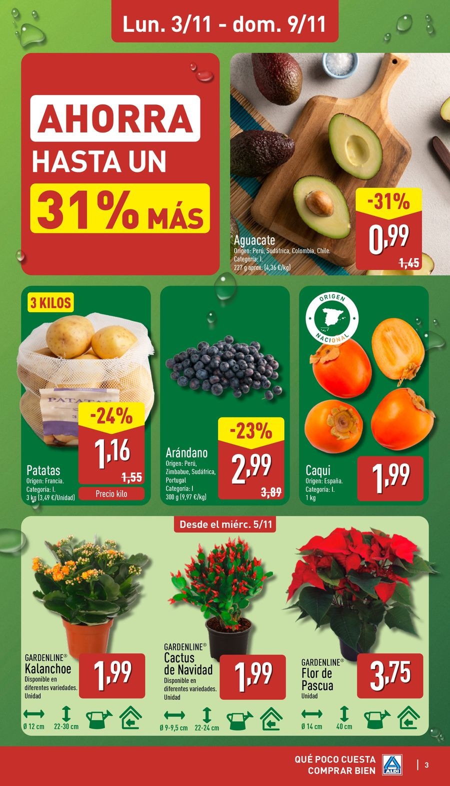 Offres ALDI Espagne de 3 à 9 novembre 2025 Brochure des offres Buy Well