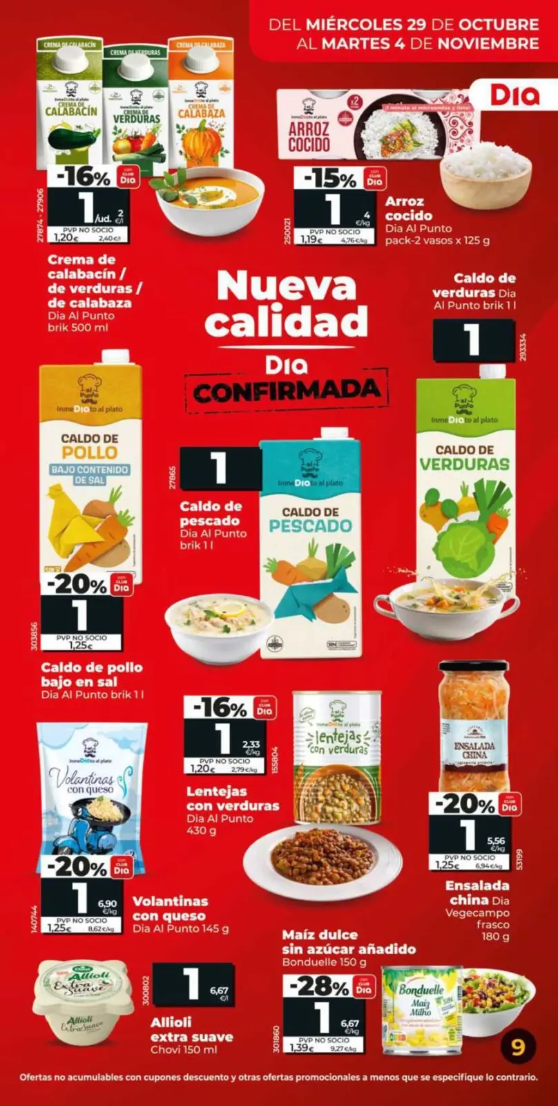 Page 9 dans Brochure des offres Plus de 100 produits chez Dia Espagne