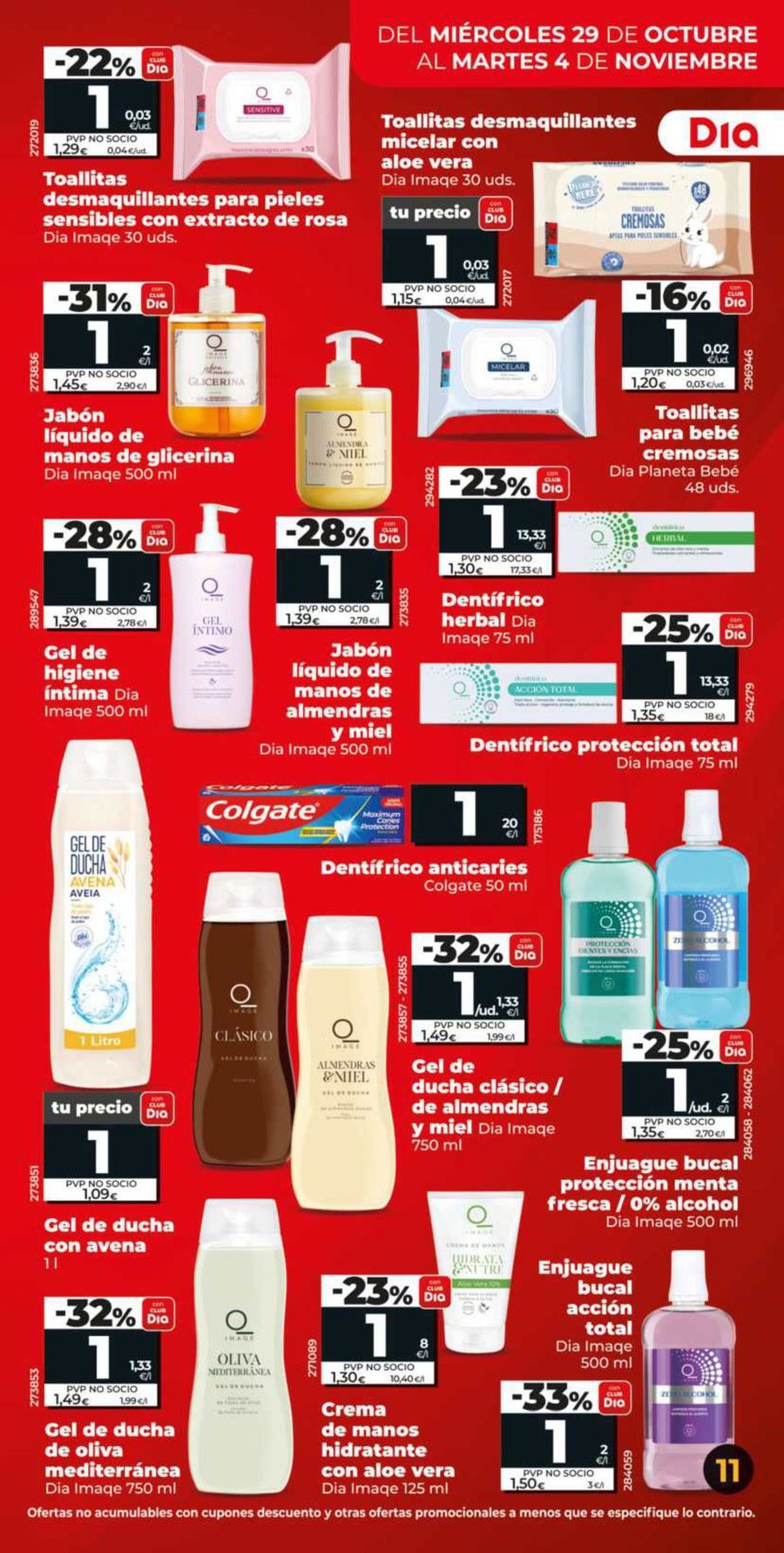 Ofertas de Dia España de 29 octubre a 4 noviembre 2025 Folleto de ofertas Más de 100 productos