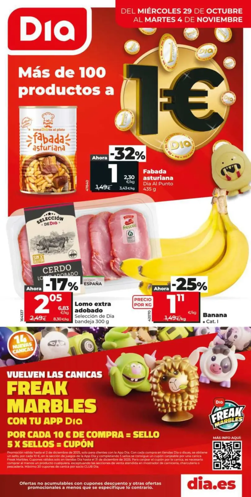 Page 1 dans Brochure des offres Plus de 100 produits chez Dia Espagne
