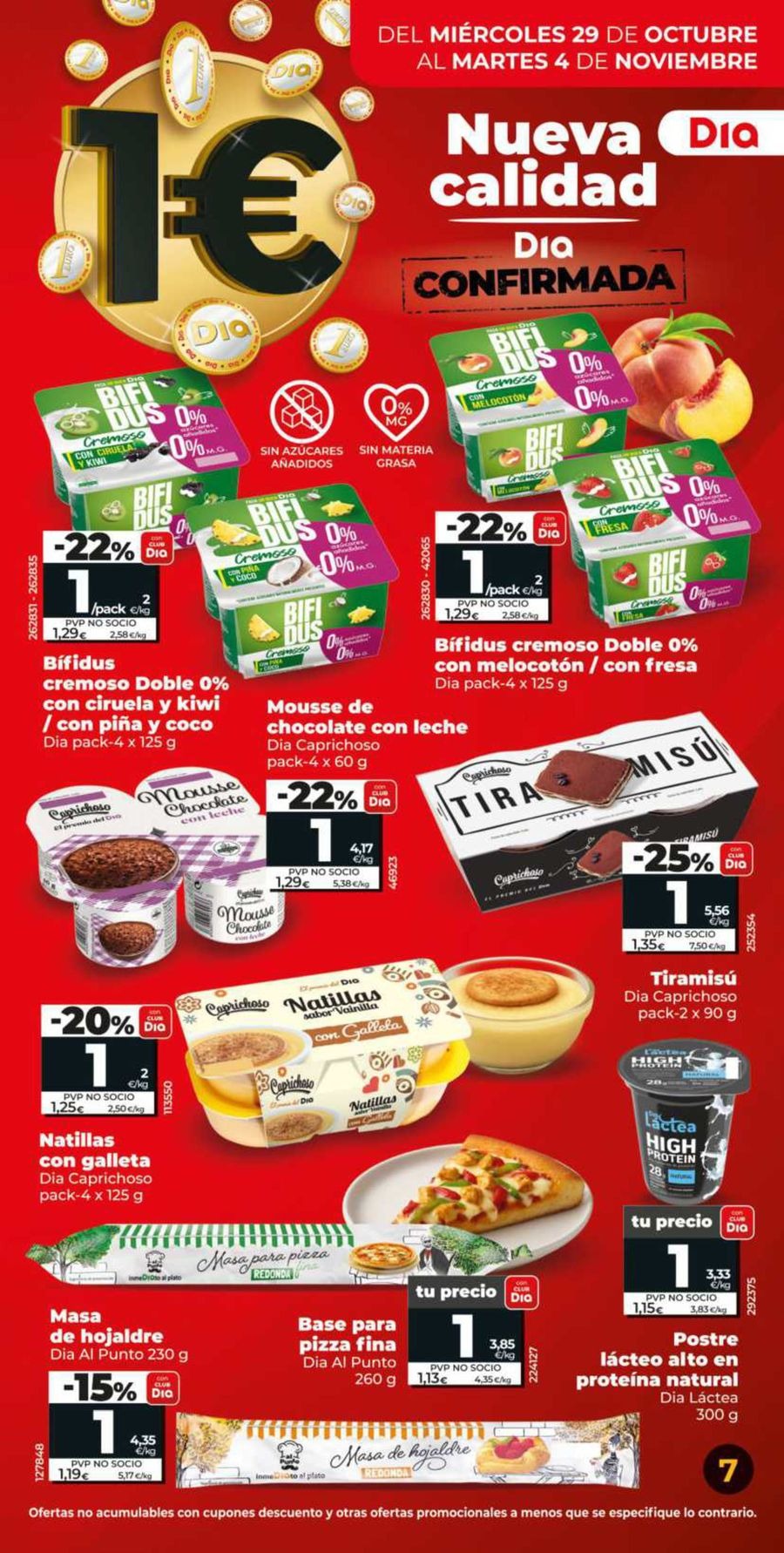 Ofertas de Dia España de 29 octubre a 4 noviembre 2025 Folleto de ofertas Más de 100 productos