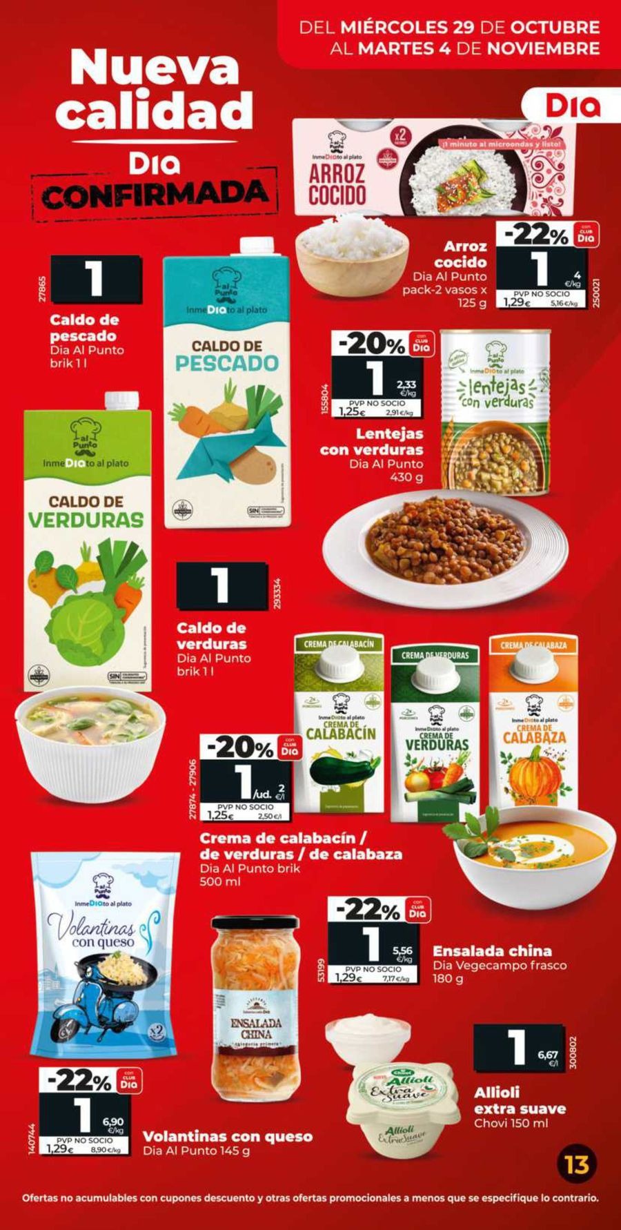 Ofertas de Dia España de 29 octubre a 4 noviembre 2025 Ahorro a lo grande