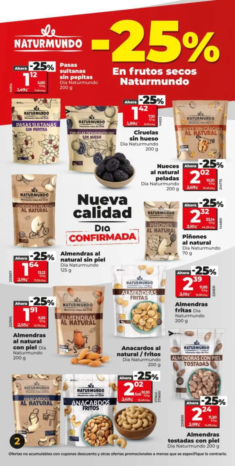 Page 2 dans Offres énormes chez Dia Espagne