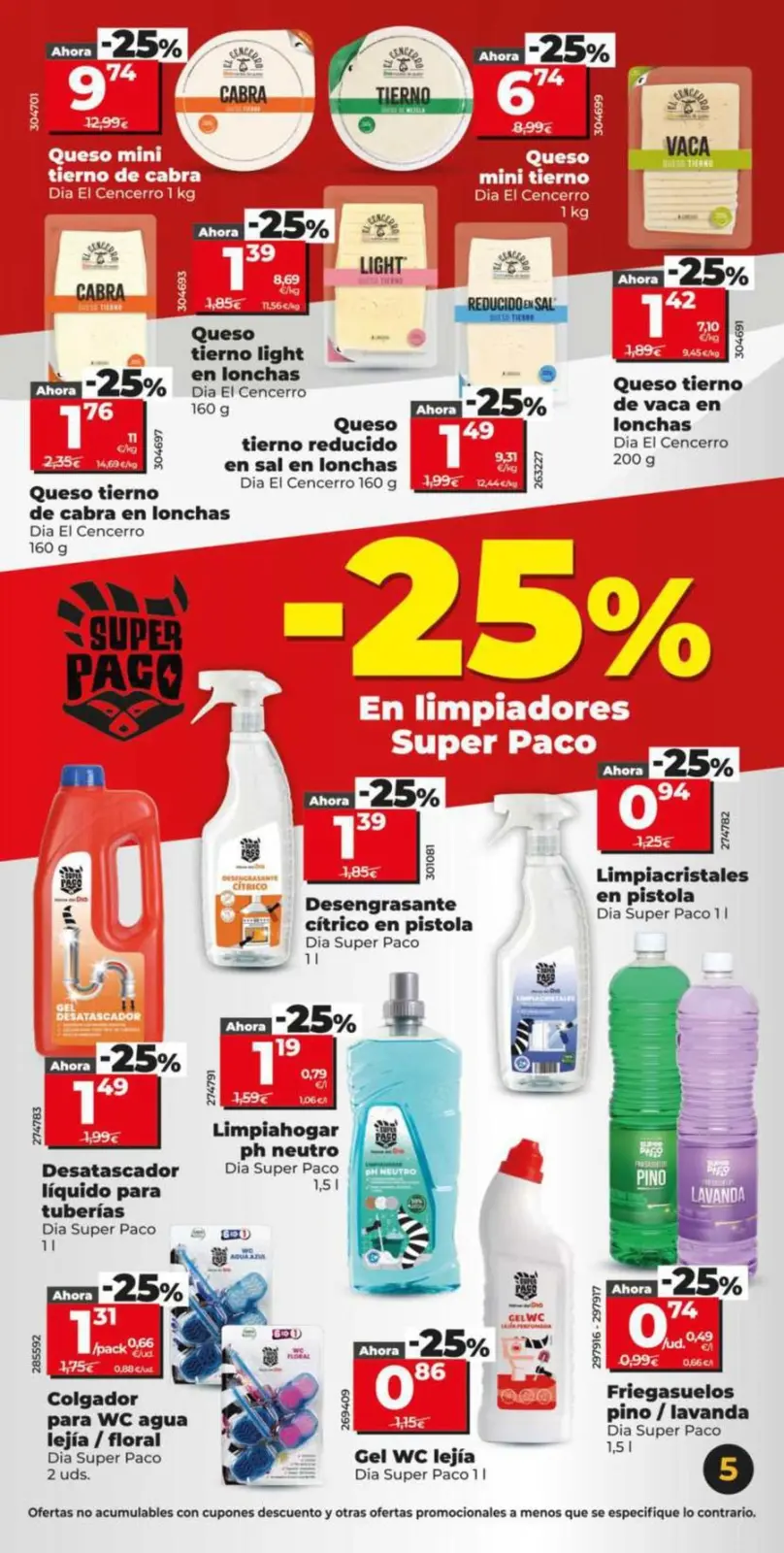 Page 5 dans Offres énormes chez Dia Espagne