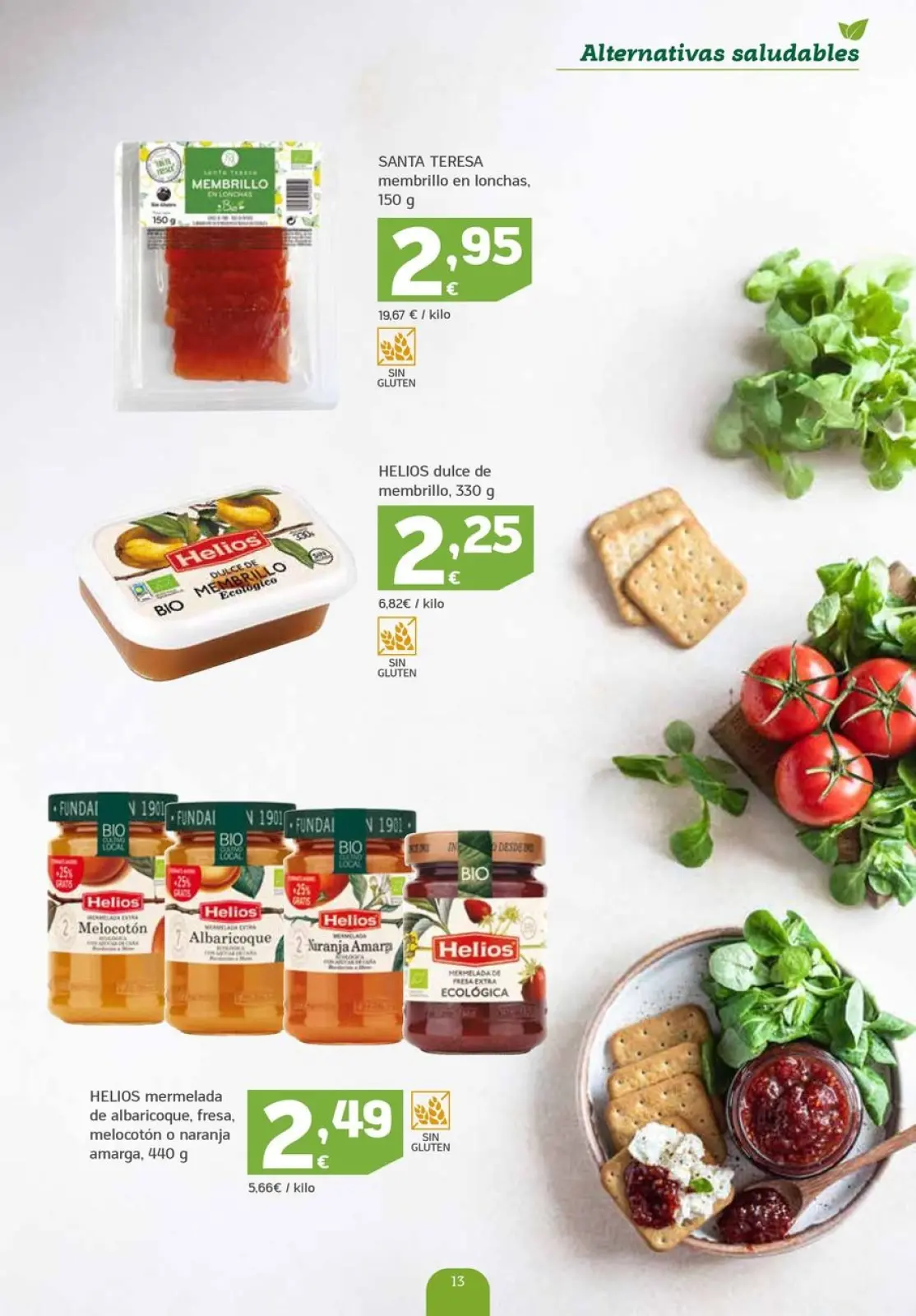 صفحة 13 ضمن عروض على المنتجات العضوية في هايبر دينو إسبانيا