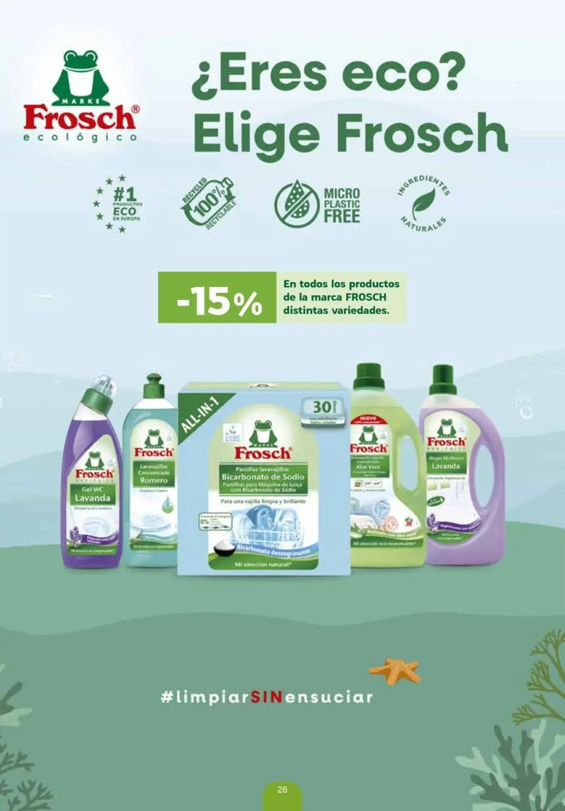 صفحة 26 ضمن عروض على المنتجات العضوية في هايبر دينو إسبانيا