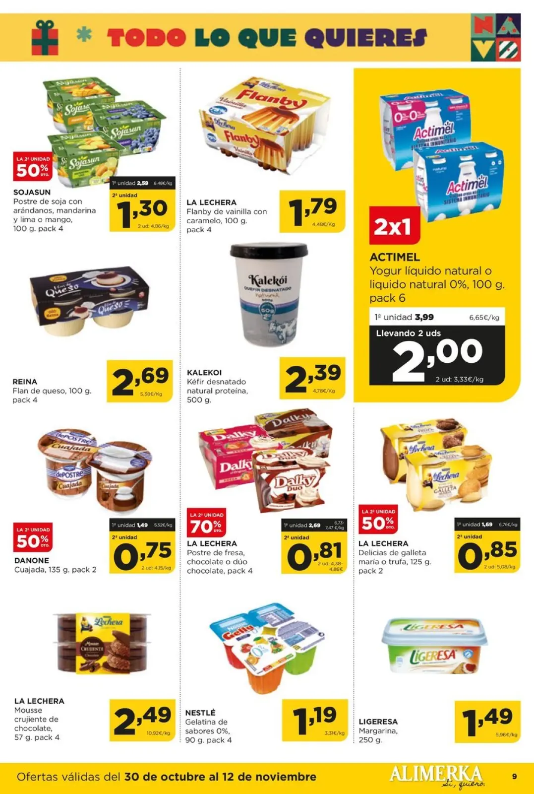 Page 9 dans Nouvelles offres chez ‎Supermarchés Alimerka‎ Espagne