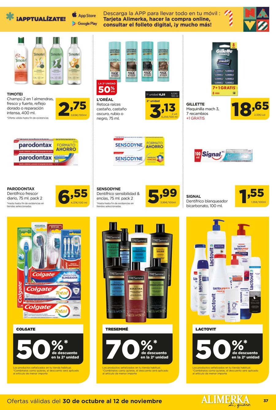 Ofertas de ‎Alimerka Supermercados‎ España de 30 octubre a 12 noviembre 2025 Nuevas ofertas