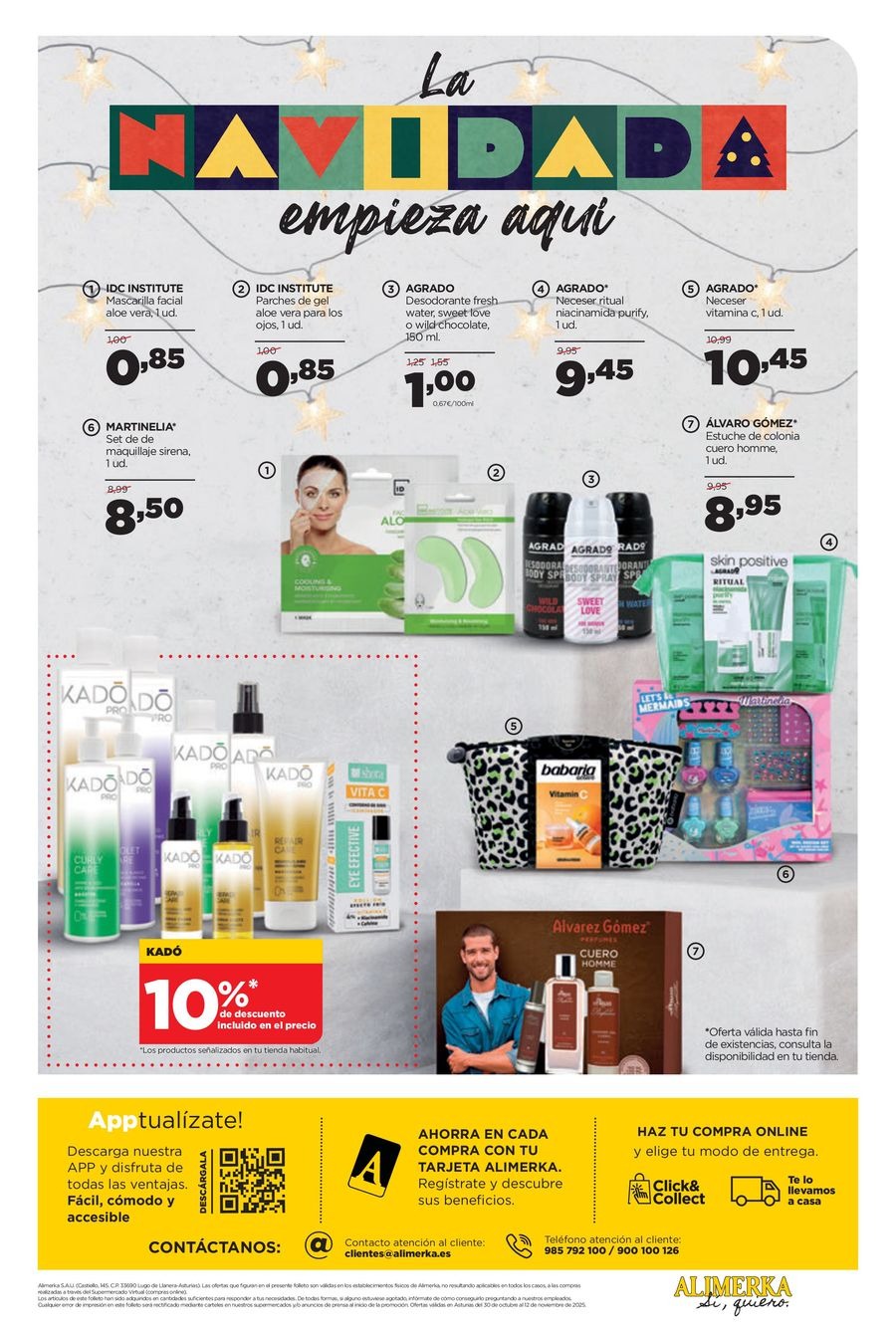 Ofertas de ‎Alimerka Supermercados‎ España de 30 octubre a 12 noviembre 2025 Nuevas ofertas