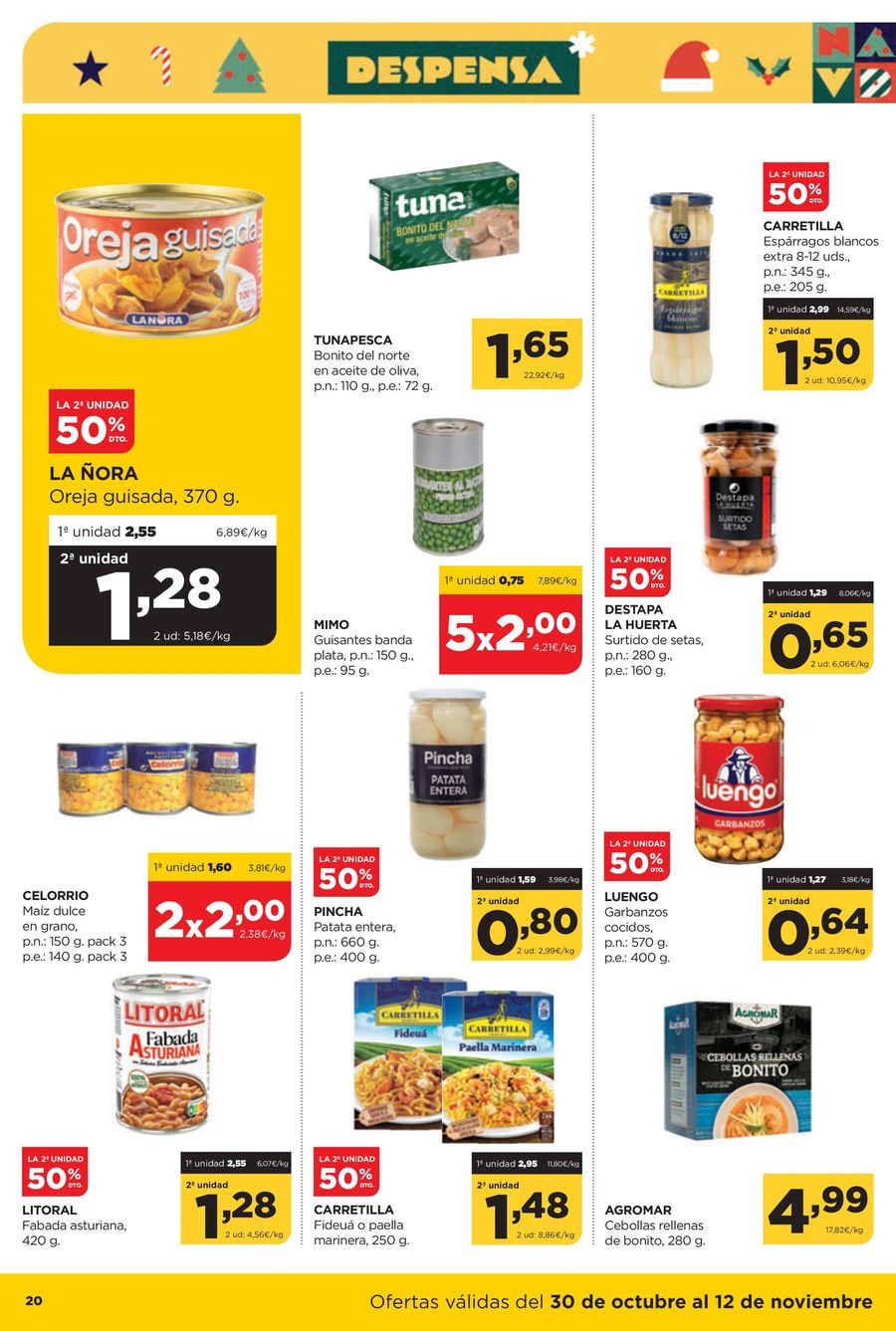 Ofertas de ‎Alimerka Supermercados‎ España de 30 octubre a 12 noviembre 2025 Nuevas ofertas