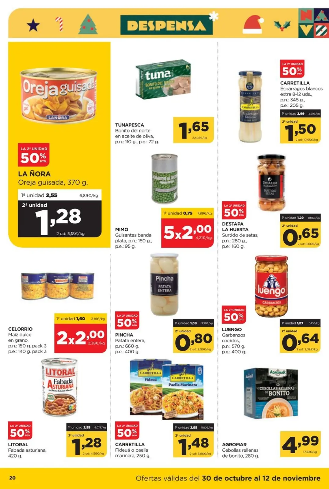 Page 20 dans Nouvelles offres chez ‎Supermarchés Alimerka‎ Espagne