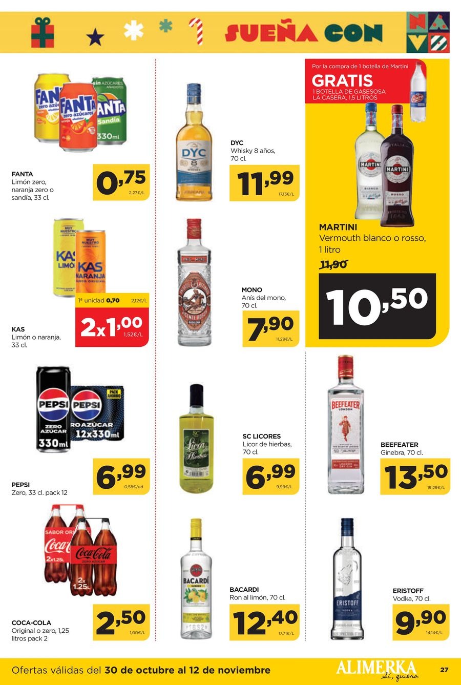 Ofertas de ‎Alimerka Supermercados‎ España de 30 octubre a 12 noviembre 2025 Nuevas ofertas