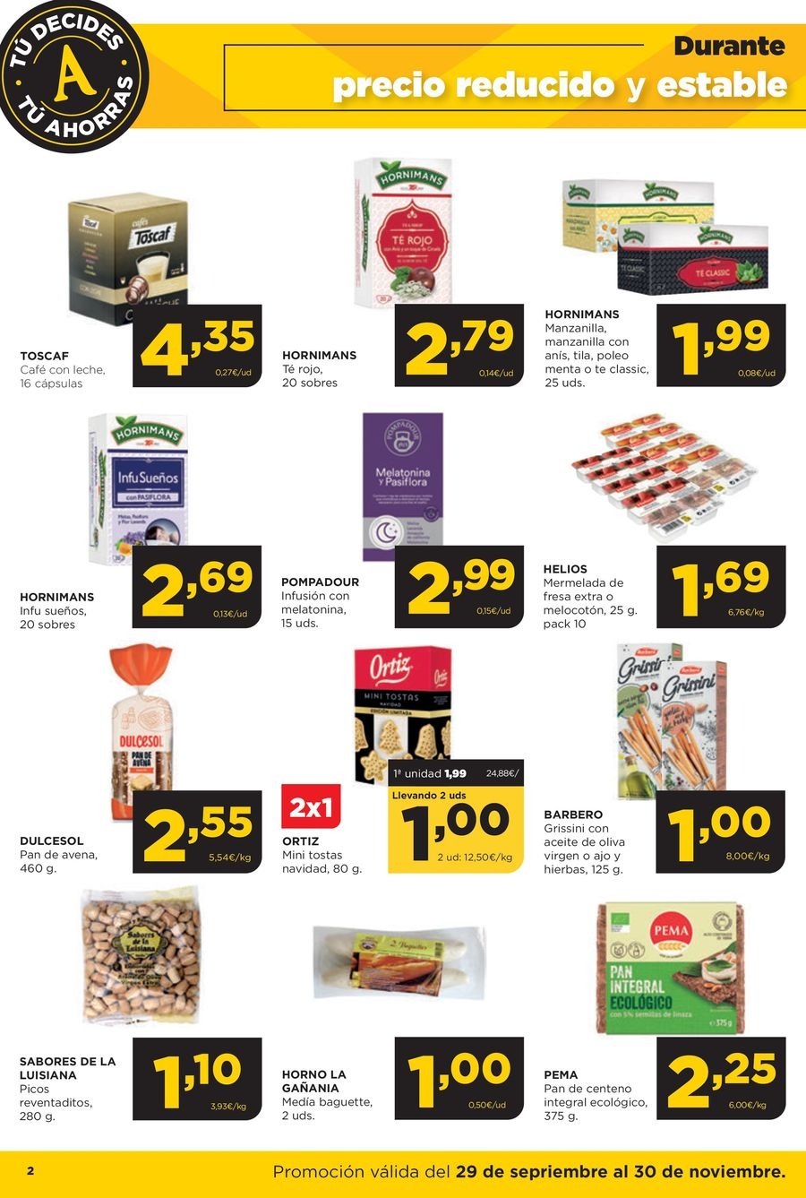 Ofertas de ‎Alimerka Supermercados‎ España de 30 septiembre a 30 noviembre 2025 Folleto de ofertas Tu decides tu ahorras