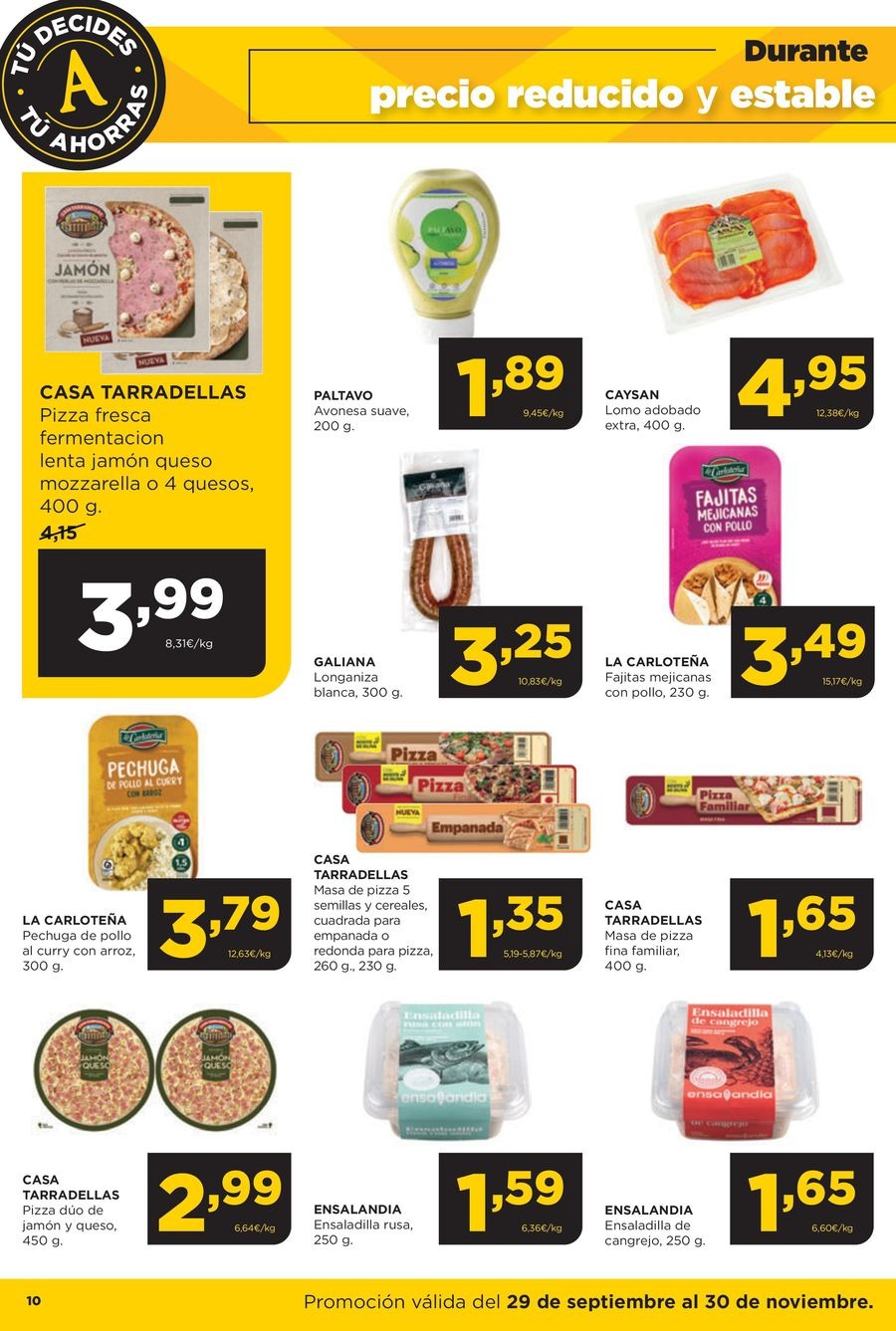 Ofertas de ‎Alimerka Supermercados‎ España de 30 septiembre a 30 noviembre 2025 Folleto de ofertas Tu decides tu ahorras