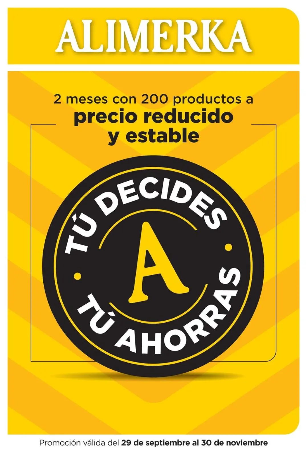 Page 1 dans Brochure d'offres : À vous de décider, vous économisez chez ‎Supermarchés Alimerka‎ Espagne