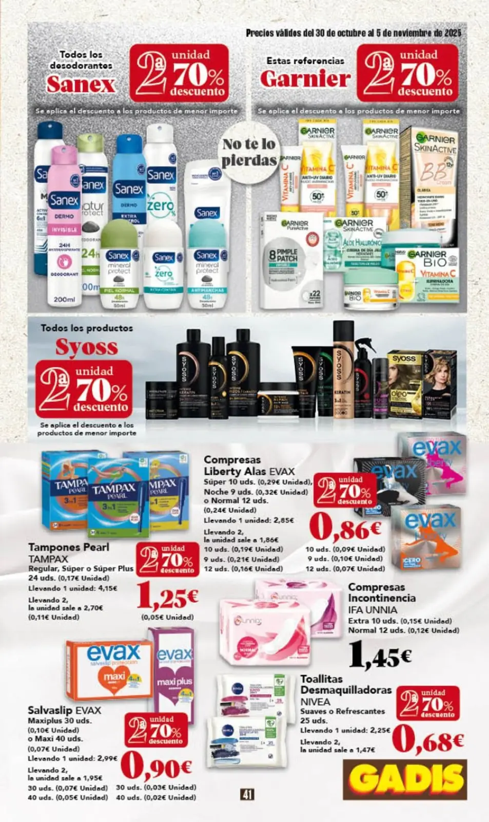Page 41 dans Nouveaux prix chez GADIS Espagne