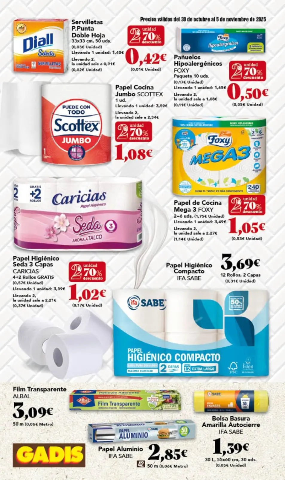 Page 42 dans Nouveaux prix chez GADIS Espagne