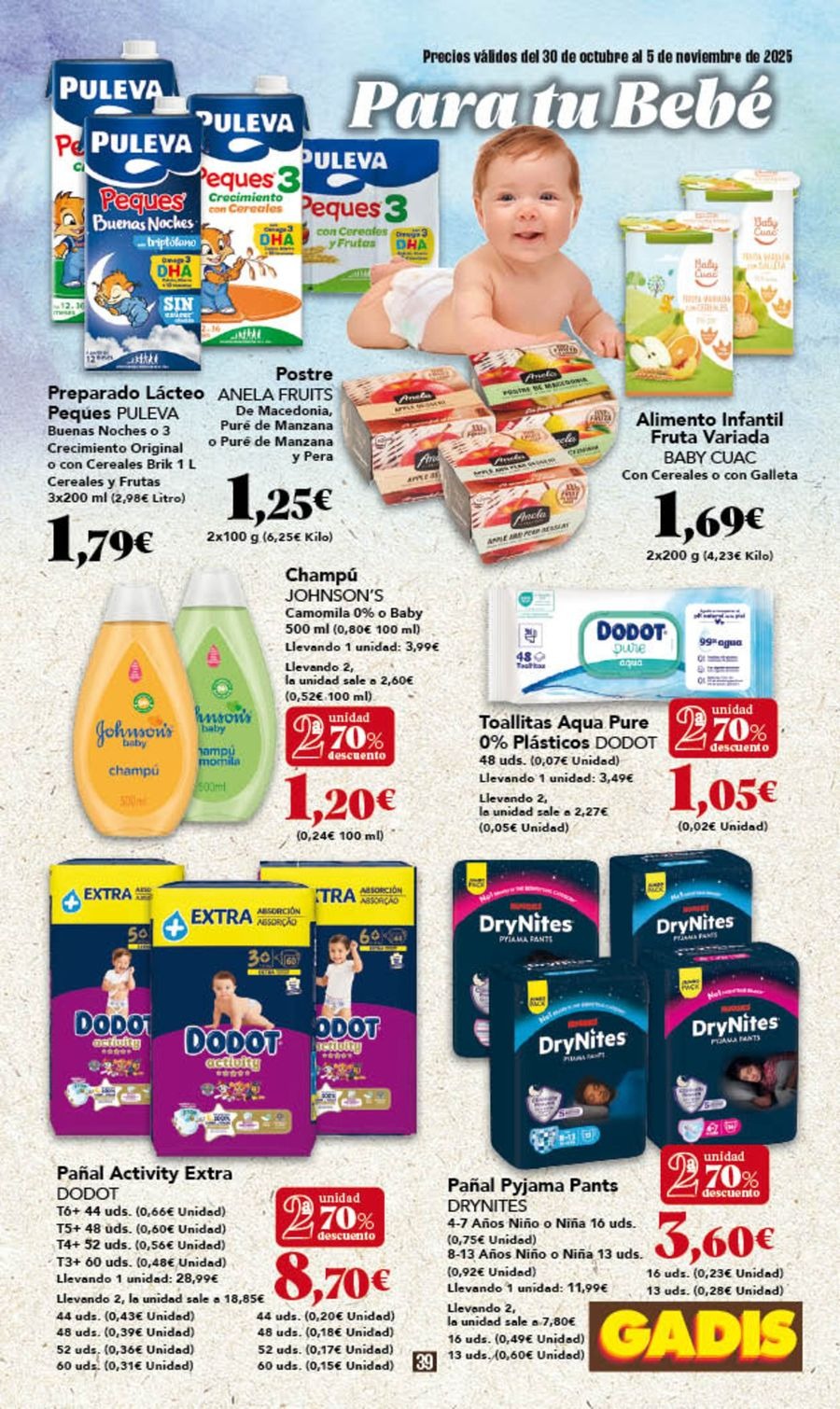 Ofertas de GADIS supermercado España de 30 octubre a 5 noviembre 2025 Nuevos precios