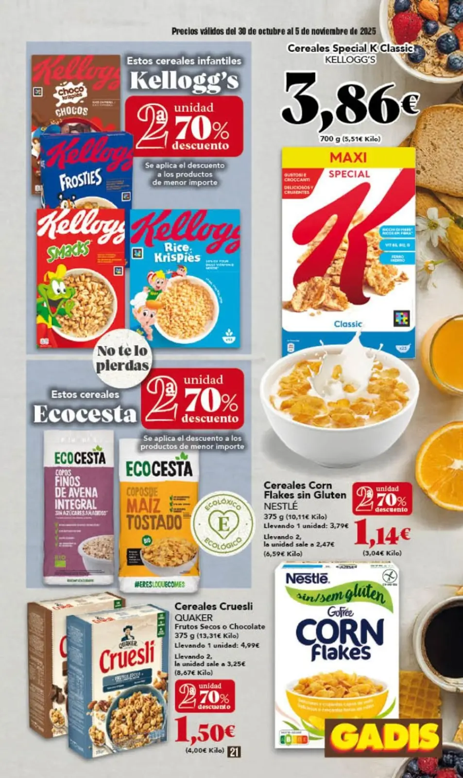 Page 21 dans Nouveaux prix chez GADIS Espagne