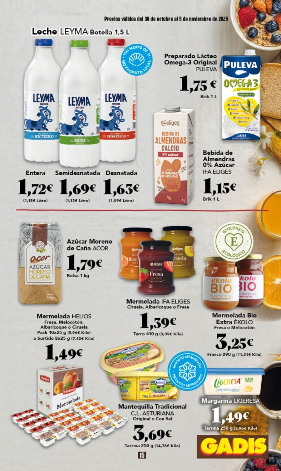 Ofertas de GADIS supermercado España de 30 octubre a 5 noviembre 2025 Nuevos precios