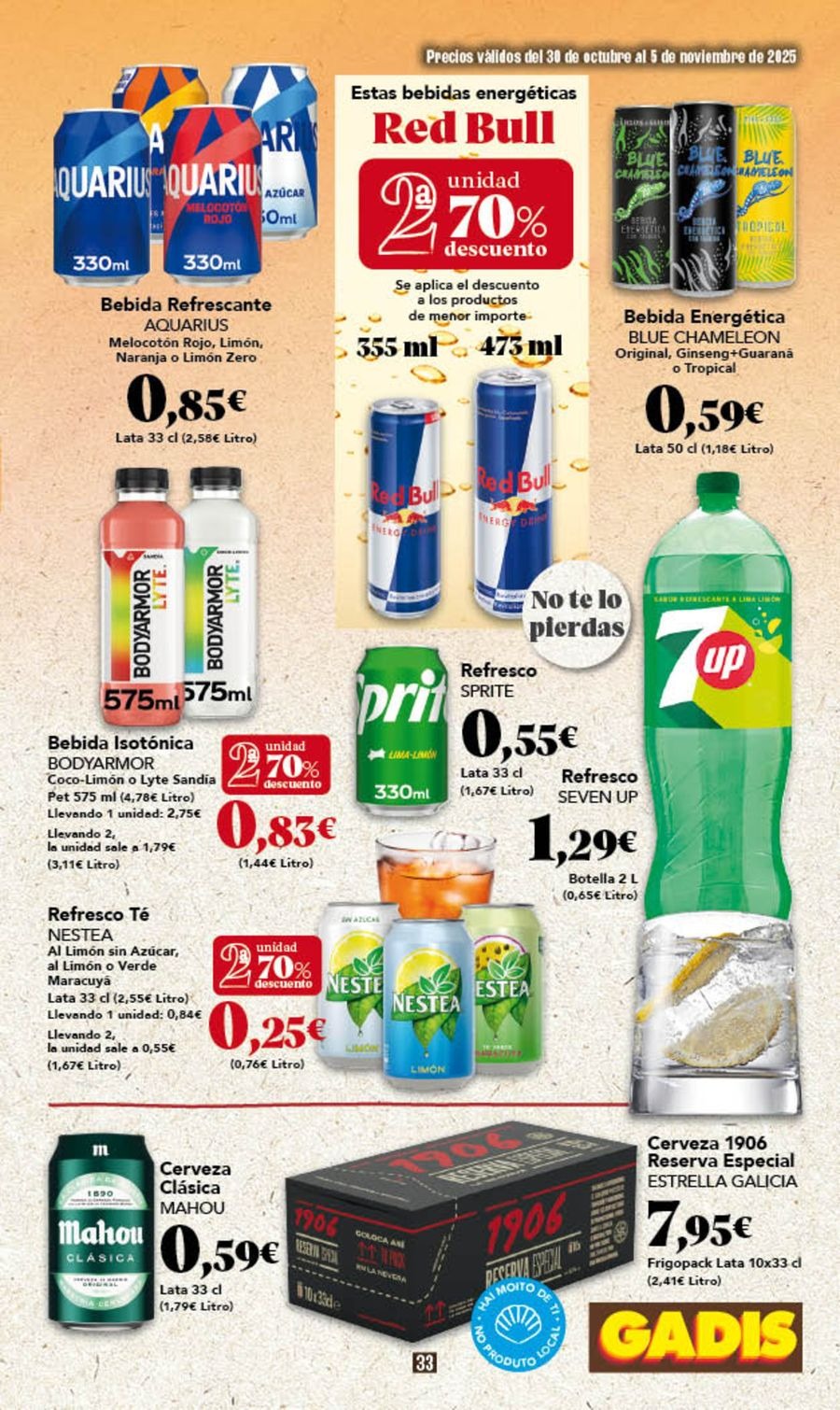 Ofertas de GADIS supermercado España de 30 octubre a 5 noviembre 2025 Nuevos precios