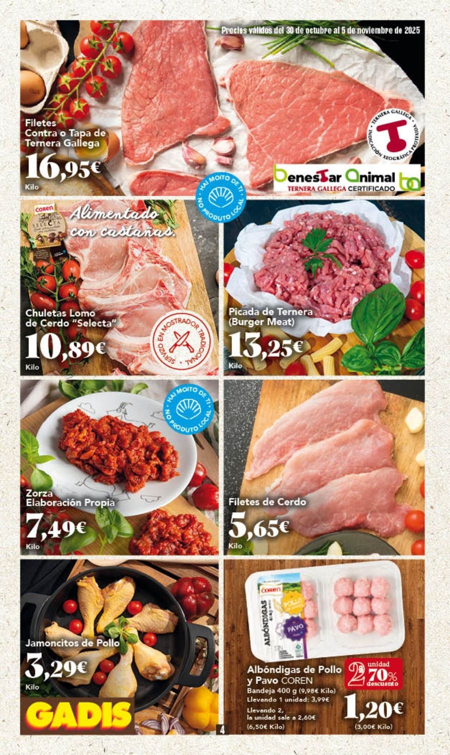 Ofertas de GADIS supermercado España de 30 octubre a 5 noviembre 2025 Nuevos precios