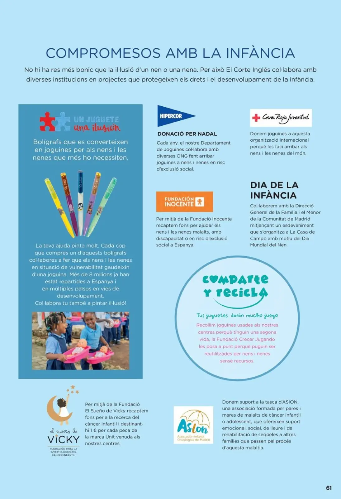 Page 61 dans Nos meilleurs prix chez Hipercor Espagne