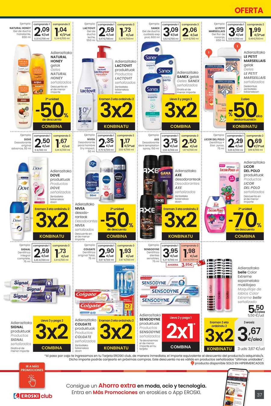 Ofertas de Eroski España de 30 octubre a 11 noviembre 2025 OFERTA 3x2