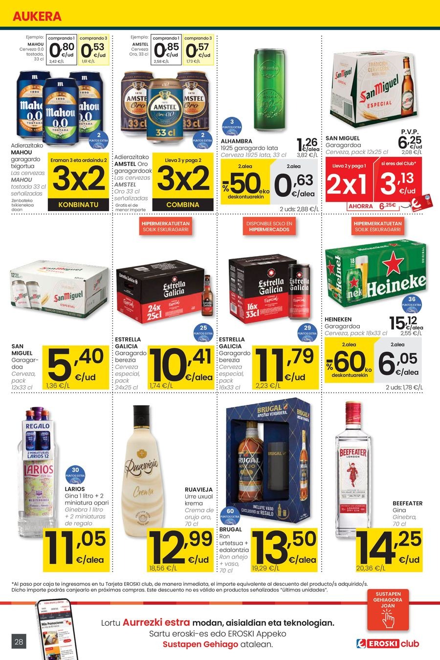 Ofertas de Eroski España de 30 octubre a 11 noviembre 2025 OFERTA 3x2