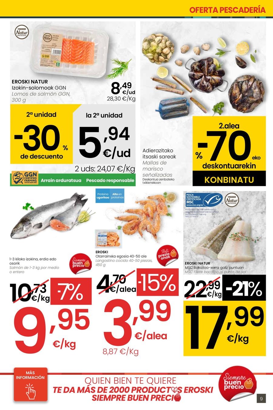 Ofertas de Eroski España de 30 octubre a 11 noviembre 2025 OFERTA 3x2