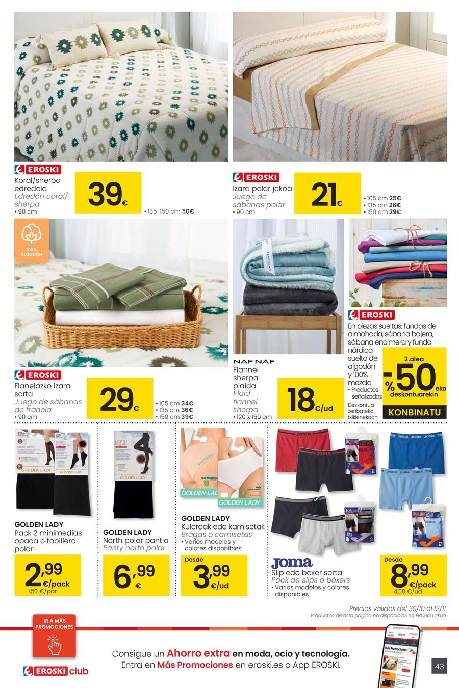 Ofertas de Eroski España de 30 octubre a 11 noviembre 2025 OFERTA 3x2