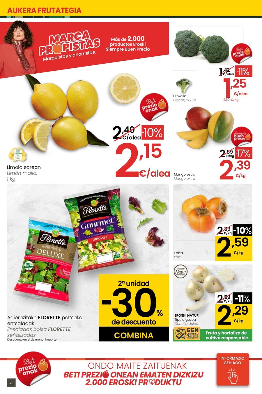 Ofertas de Eroski España de 30 octubre a 11 noviembre 2025 OFERTA 3x2