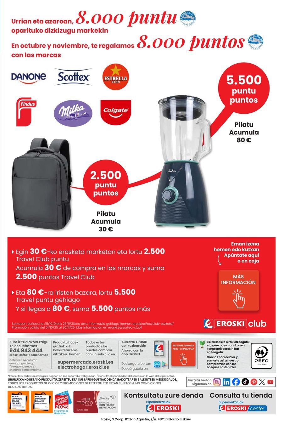 Ofertas de Eroski España de 30 octubre a 11 noviembre 2025 OFERTA 3x2