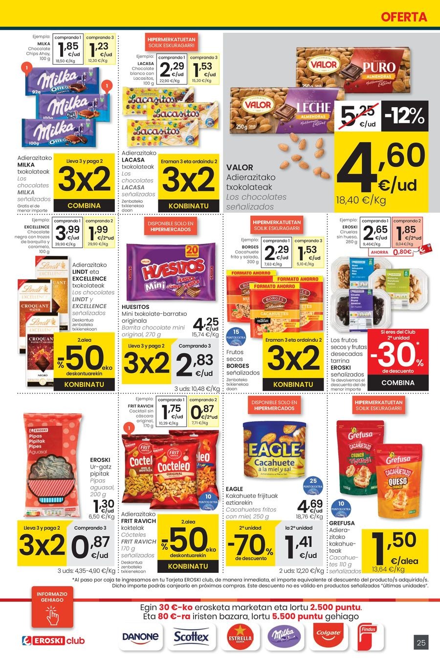 Ofertas de Eroski España de 30 octubre a 11 noviembre 2025 OFERTA 3x2
