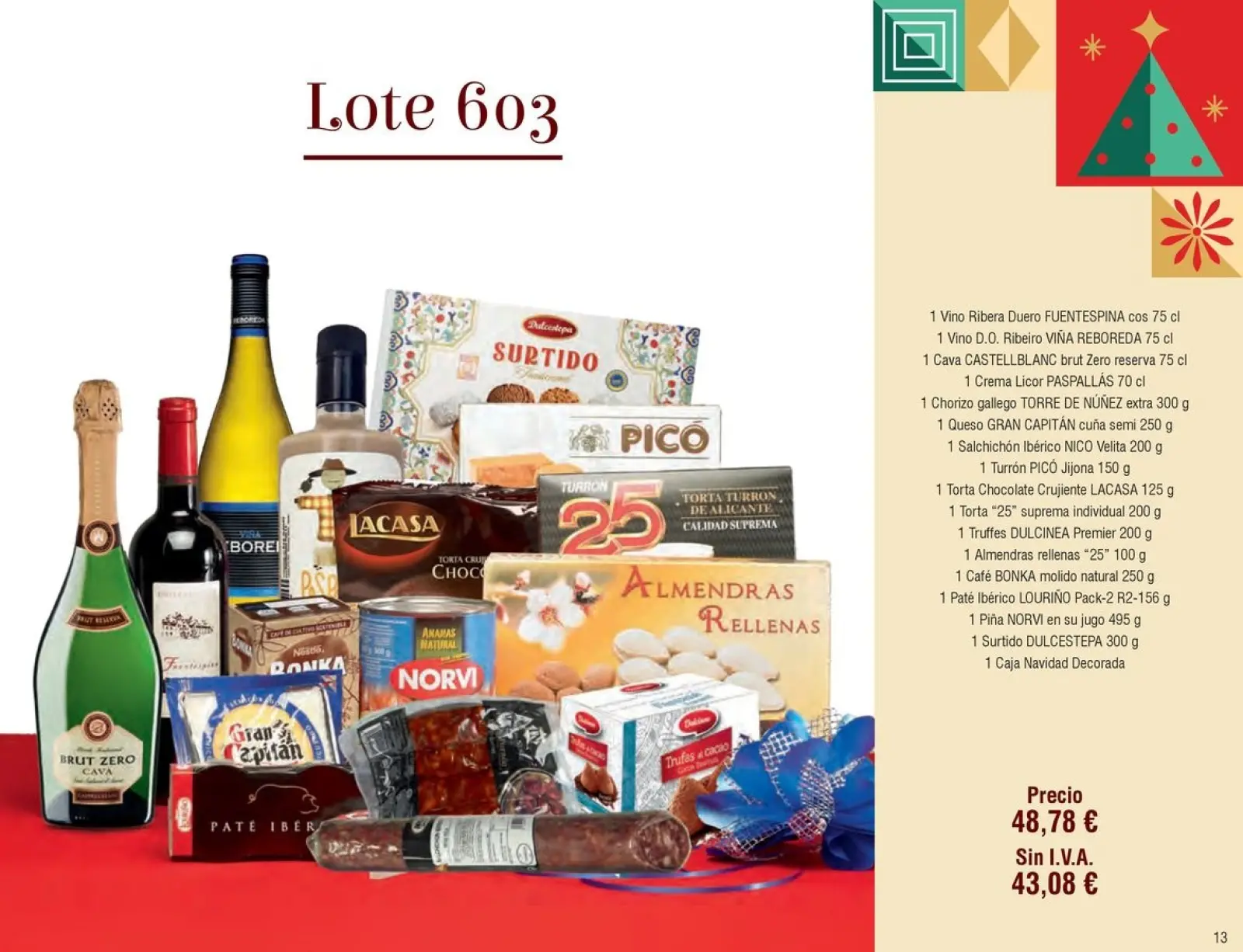 Page 13 dans Brochure des offres de Noël chez Froiz Espagne