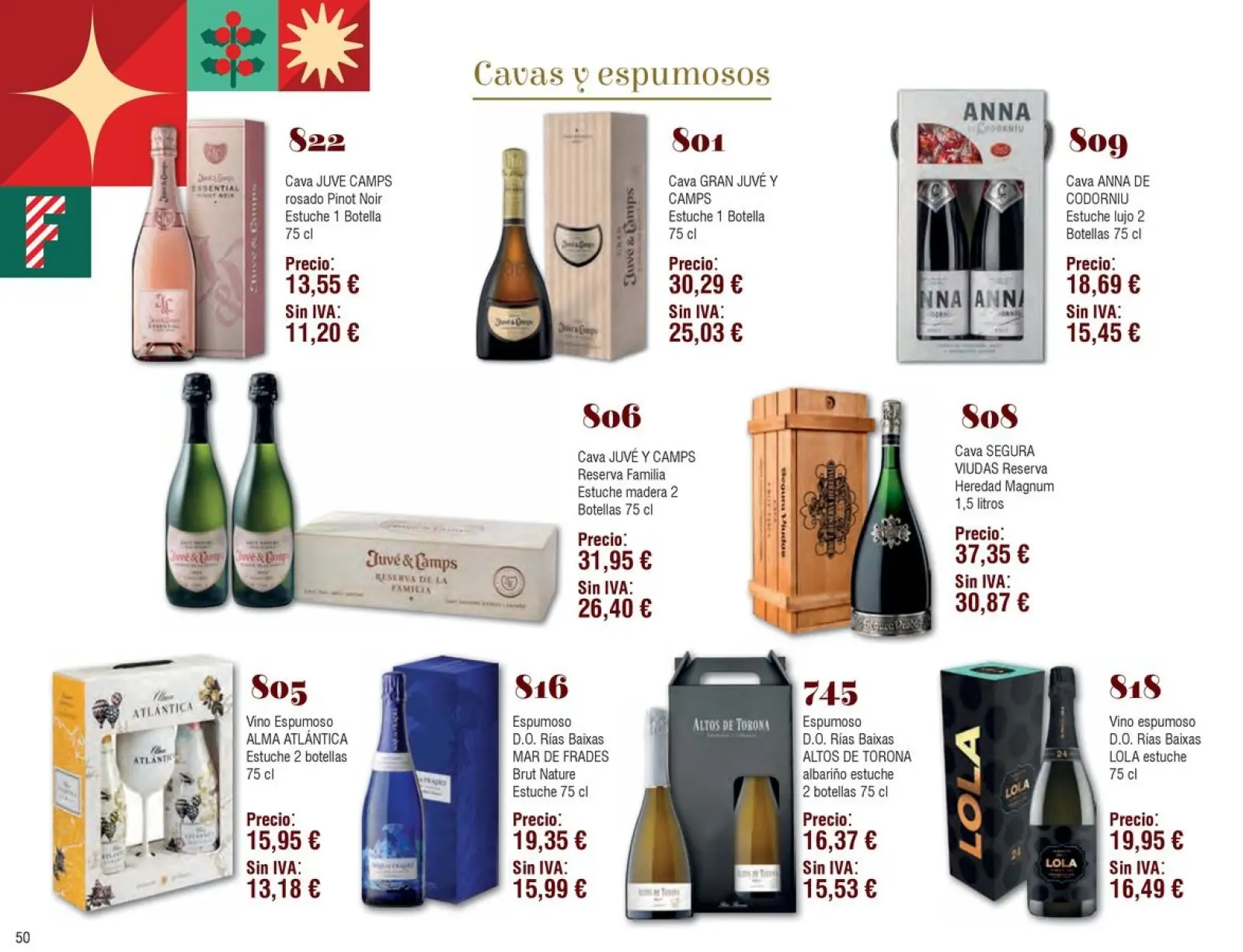 Page 50 dans Brochure des offres de Noël chez Froiz Espagne