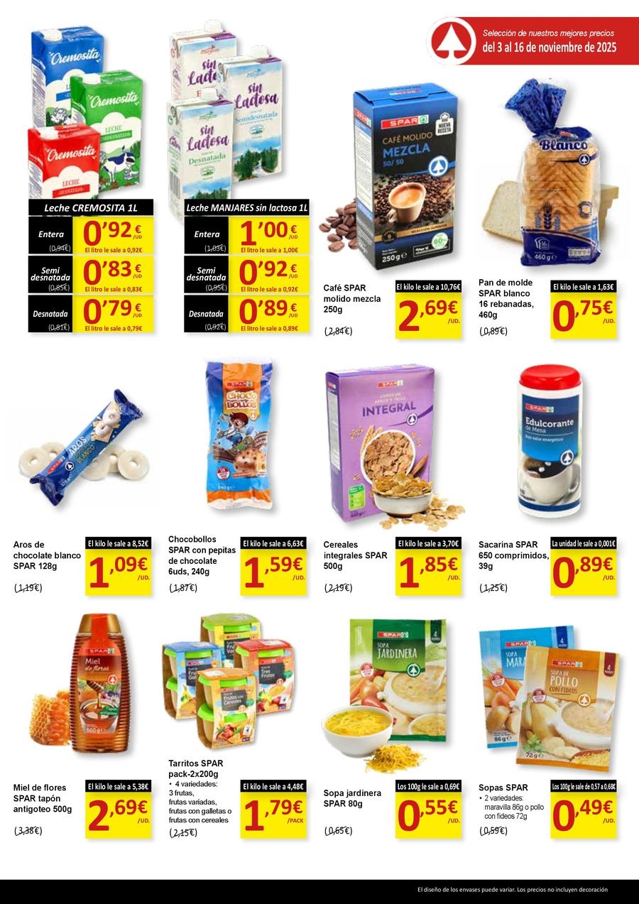 SPAR Spain Offers from 3 to 16 November 2025 New Deals