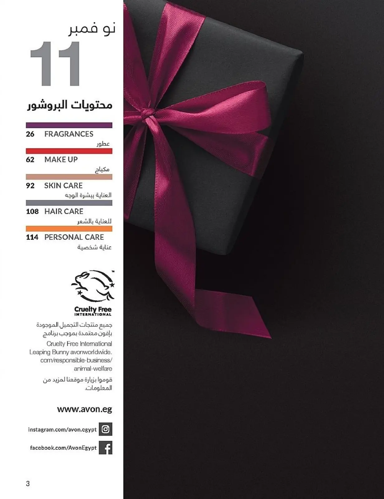 Page 3 in November Offers Catalog at Avon Egypt