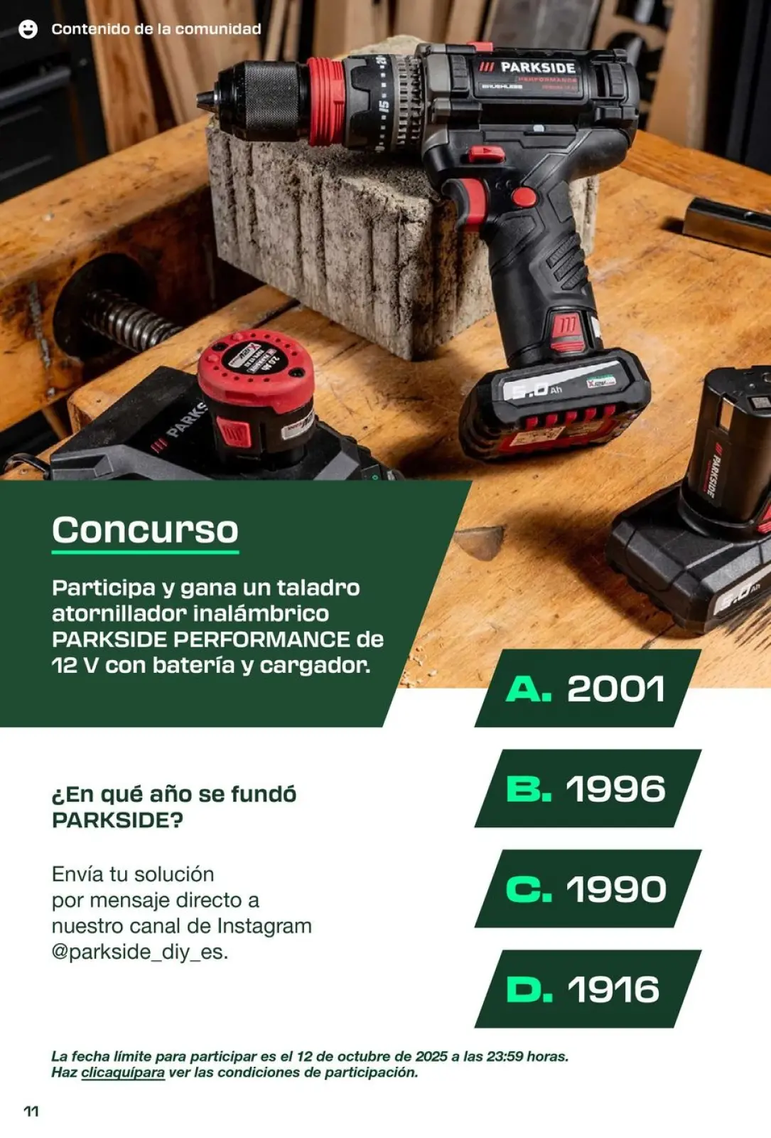 Página 11 en ofertas de herramientas de hardware en Lidl España